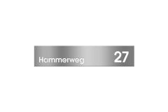 Designblende mit Beschriftung individuell
