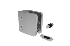 Klemmhalter aus Edelstahl | 52 x 52 x 32 mm | Eckig | Modell 25 | Glashalter