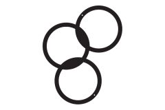 Rankgitter Loop klein. Tiefschwarz RAL9005 