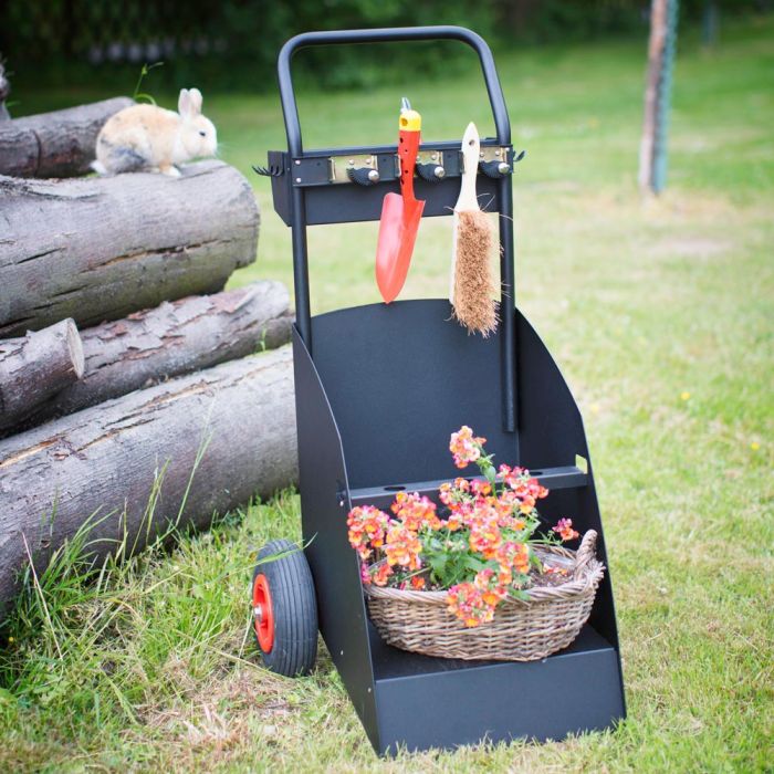 hakenleiste-schwarz-gartencuddy-gardy-stahlblech-pulverlackiert-feinstruktur Hakenleiste Schwarz Gartencuddy GARDY