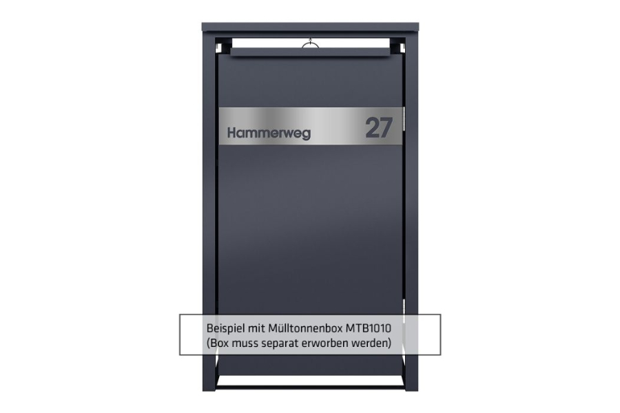 designsblende-fuer-mueltonnenbox-edelstahl-gebruestet-580x120mm-2 Designsblende für Mülltonnenbox Edelstahl