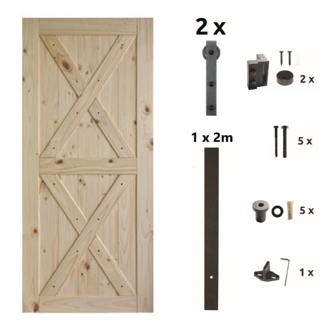 Bausatz Schiebetür Lofttür aus Holz