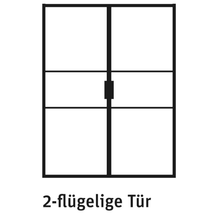 lofttuere-loft-de-luxe-2-flueglige-tuer Lofttüre LOFT DE LUXE 2 flügelige Tür