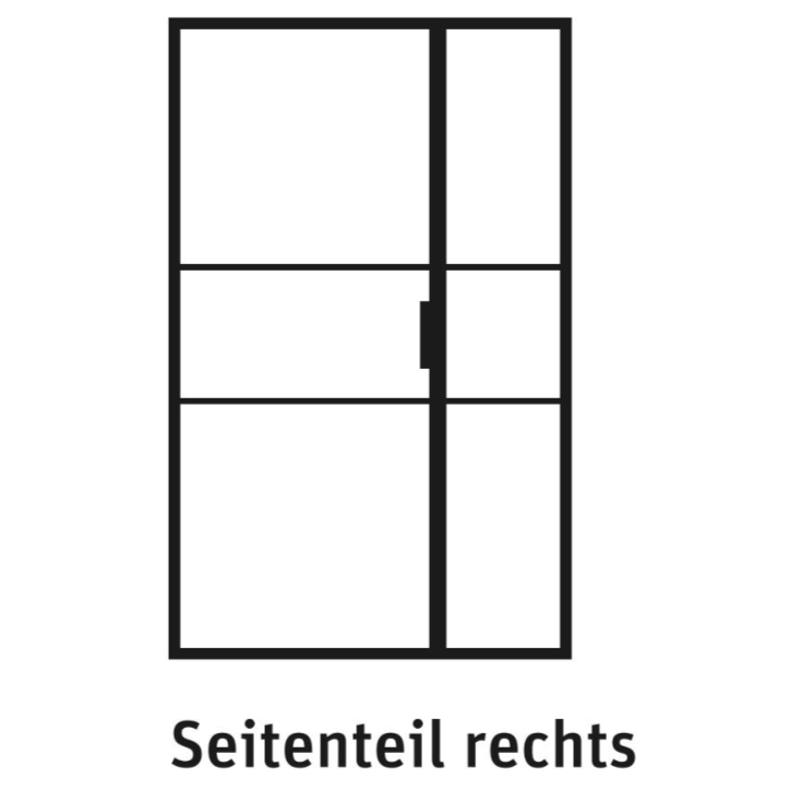 lofttuere-loft-de-luxe-seitenteil-rechts Lofttüre LOFT DE LUXE Seitenteil rechts